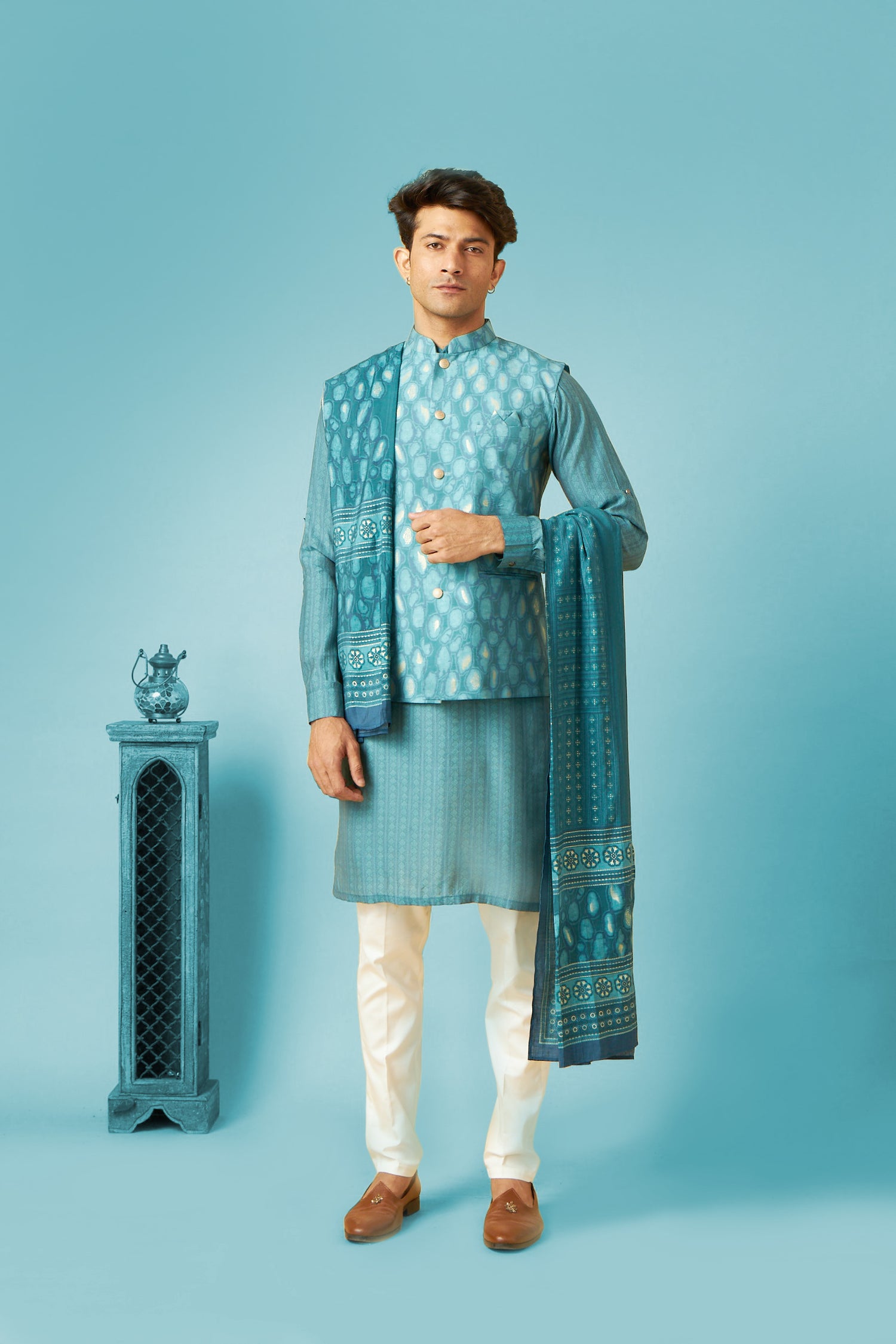 Jacket Kurta With Dupatta