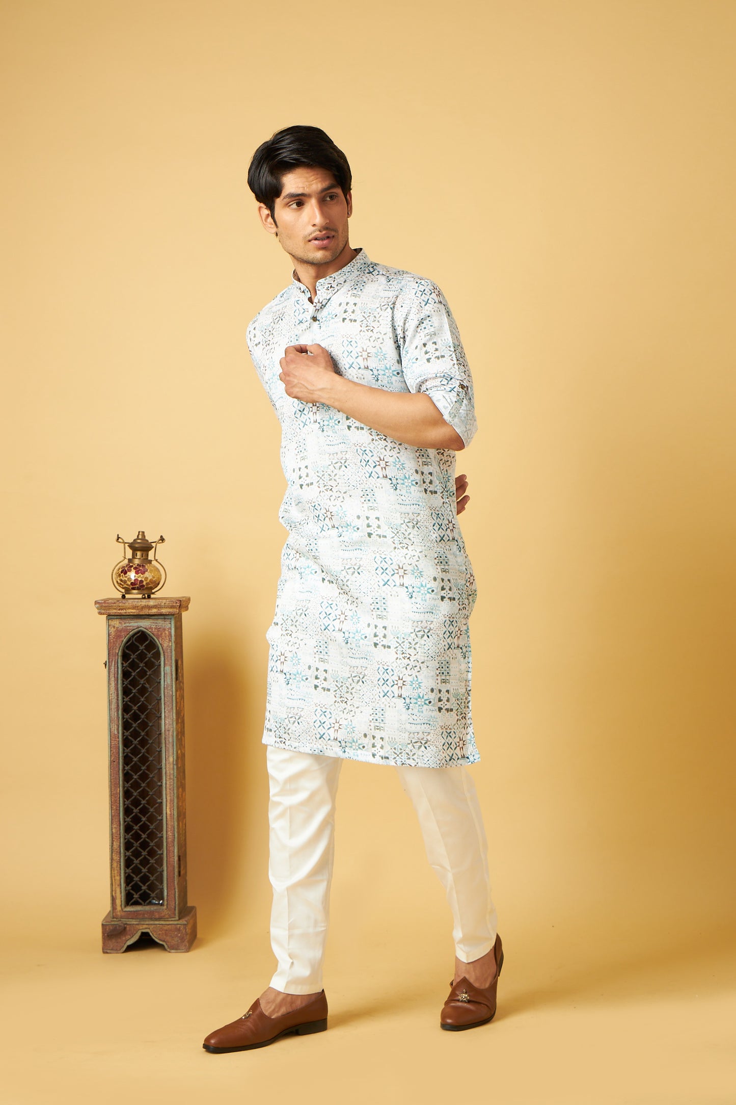 Elegant White Kurta Set