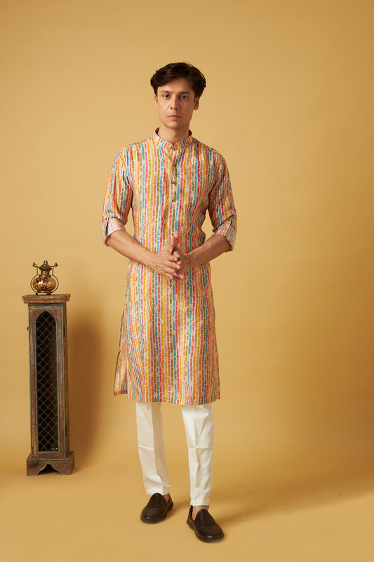 Colourfull  Classic Kurta